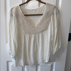 Cream Embroidered Blouse